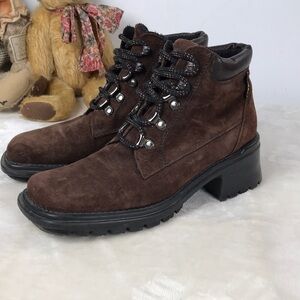 Blondo Brown Suede Ankle Boots